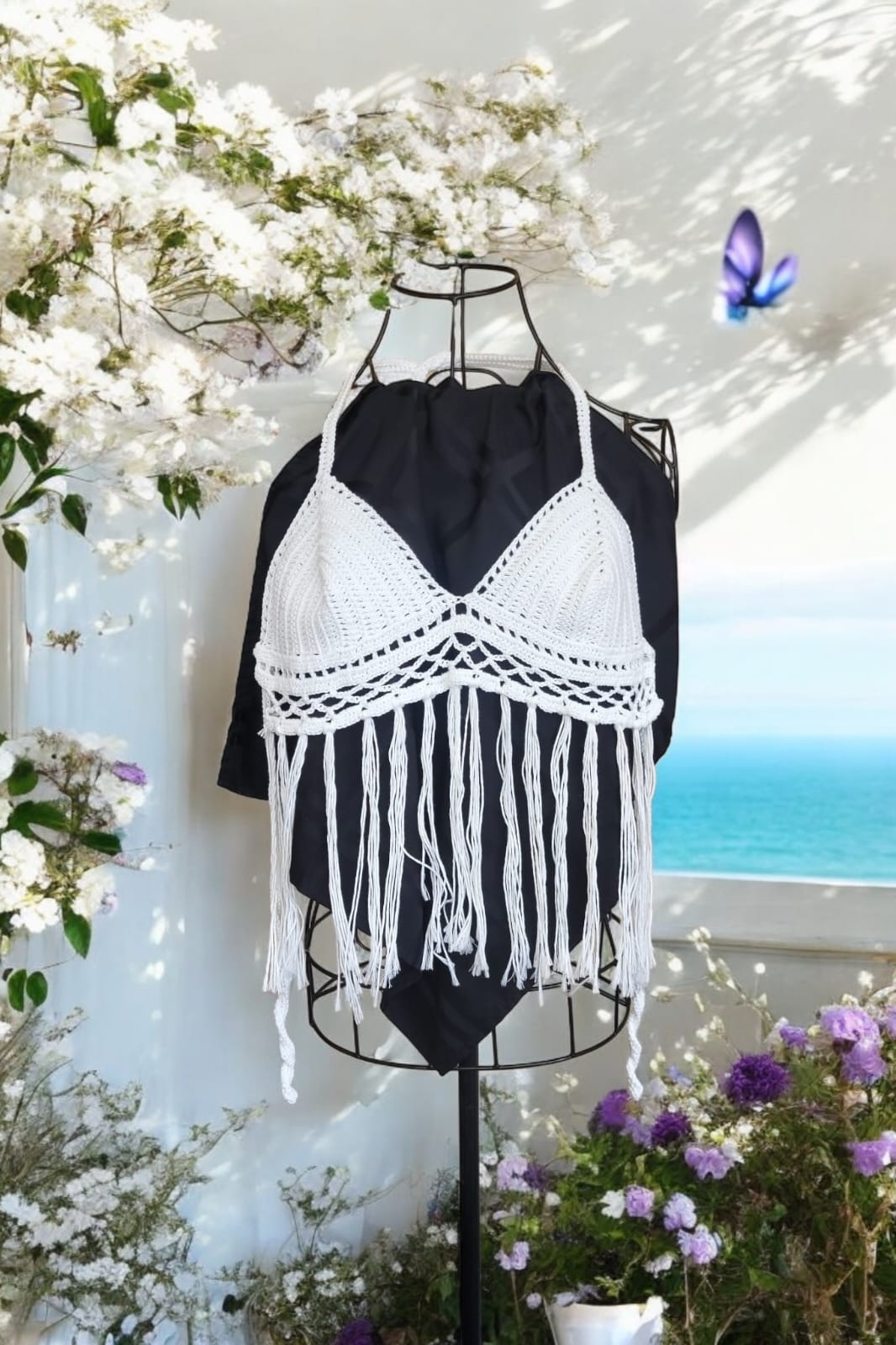 π Handmade Knit Summer Top β Made in Egypt