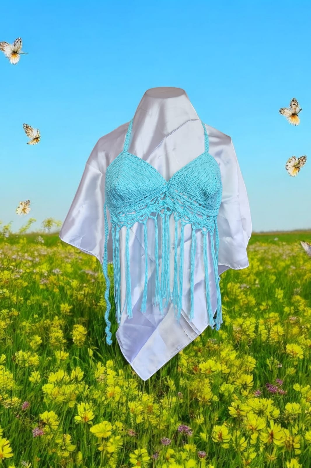 π Handmade Knit Summer Top β Made in Egypt