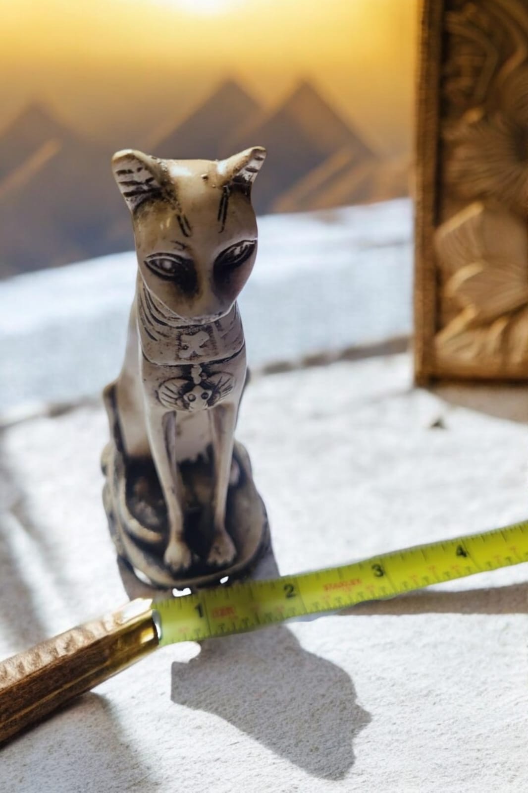 Bastet Cat Statue – Handcrafted 5"