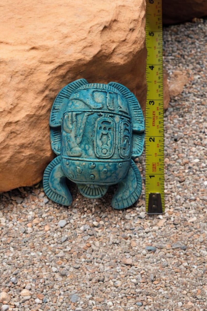 Hand-Carved Egyptian Scarab – 3 Inch