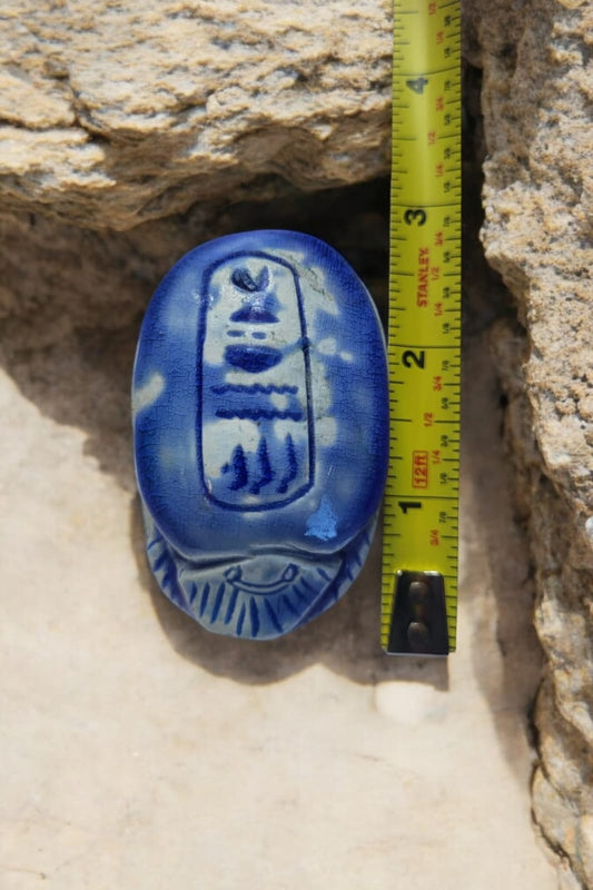 Ancient Egyptian Glazed Faience Scaraboid Seal