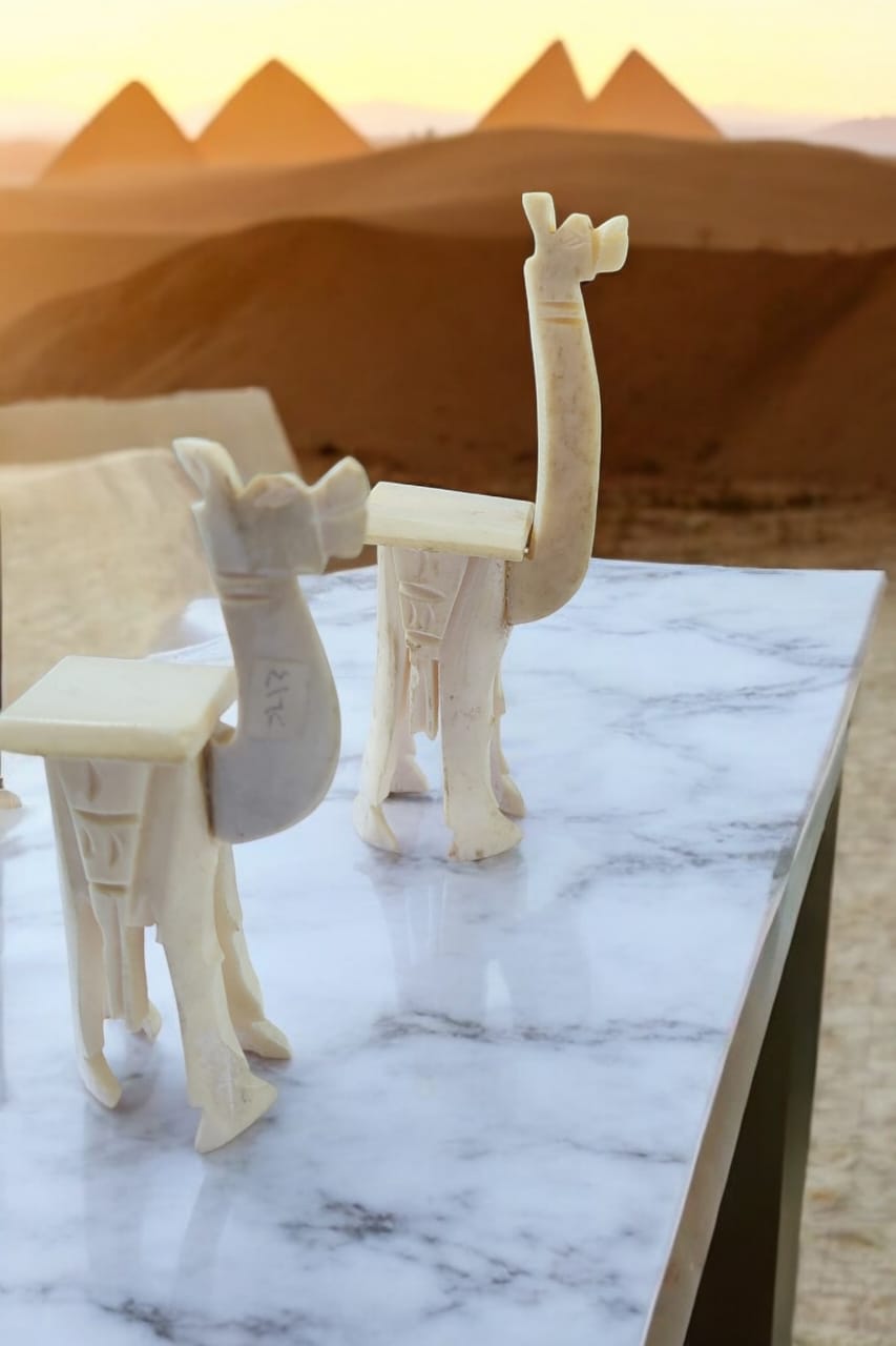 Hand-Carved Camel Bone Camels – 4.5” & 6”