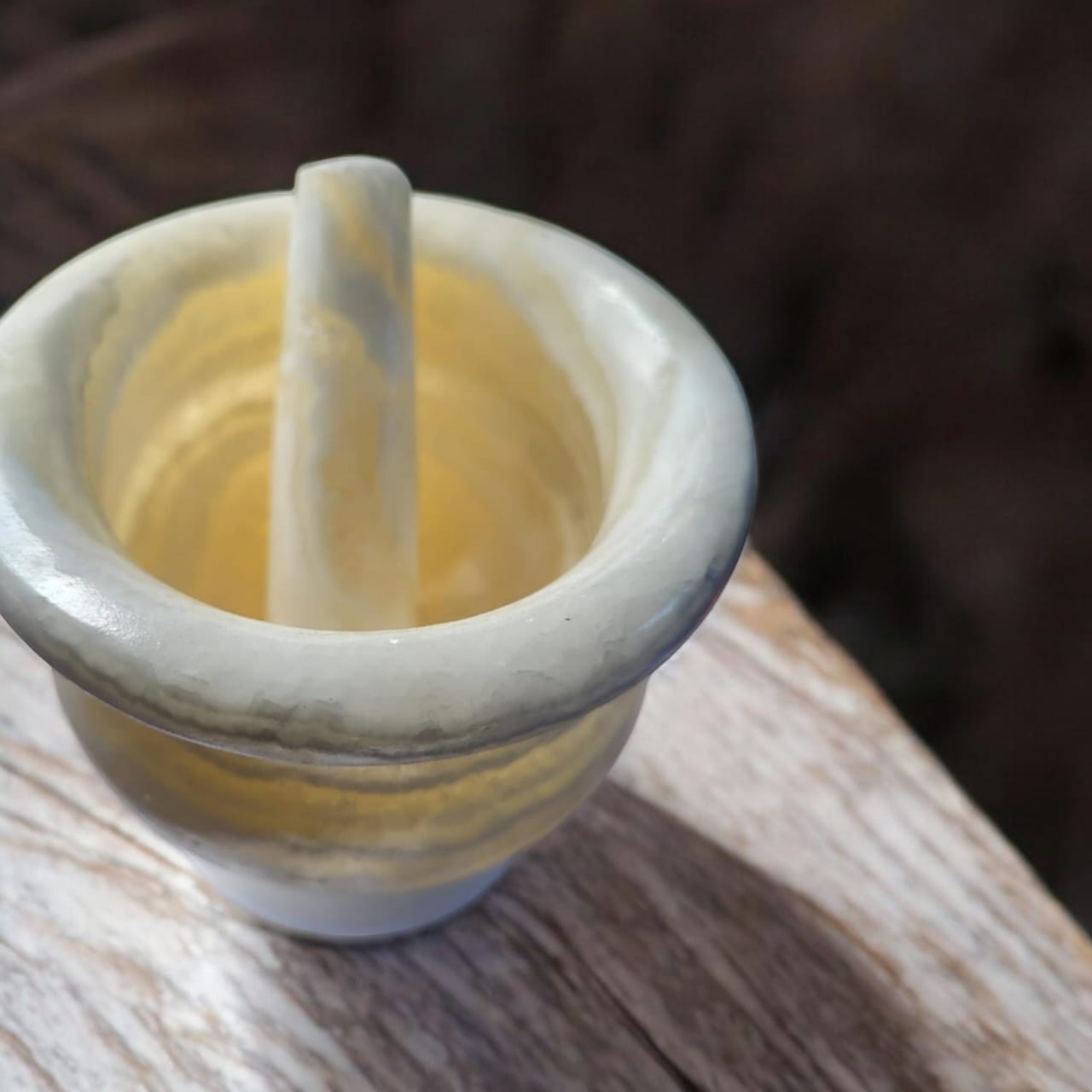 Alabaster Mortar & Pestle