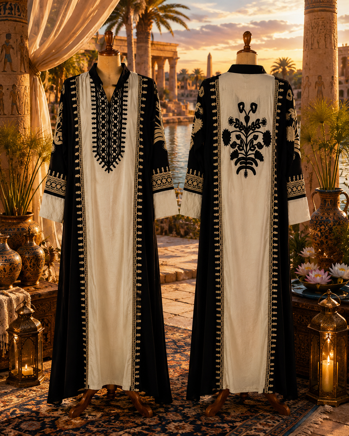 The Alexandria Two-Tone Embroidered Gown