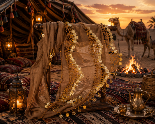 The Desert Earth Coin Hip Scarf - Classic Gold